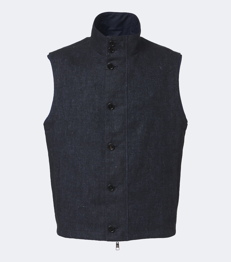 Dunhill Dunhill Linen reversible vest