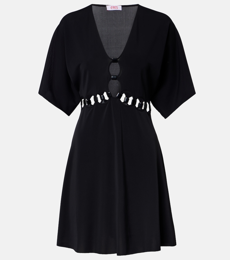Eres Connection cutout jersey minidress