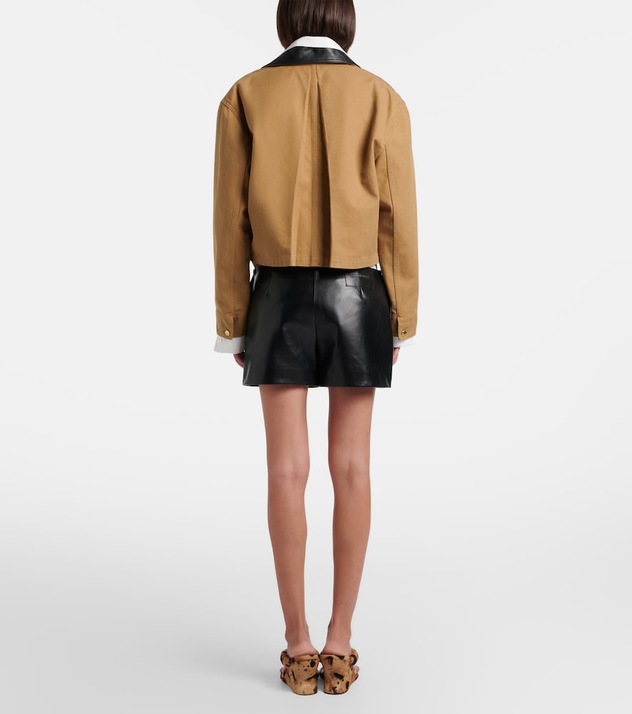  Balenciaga Balenciaga Leather Skort 