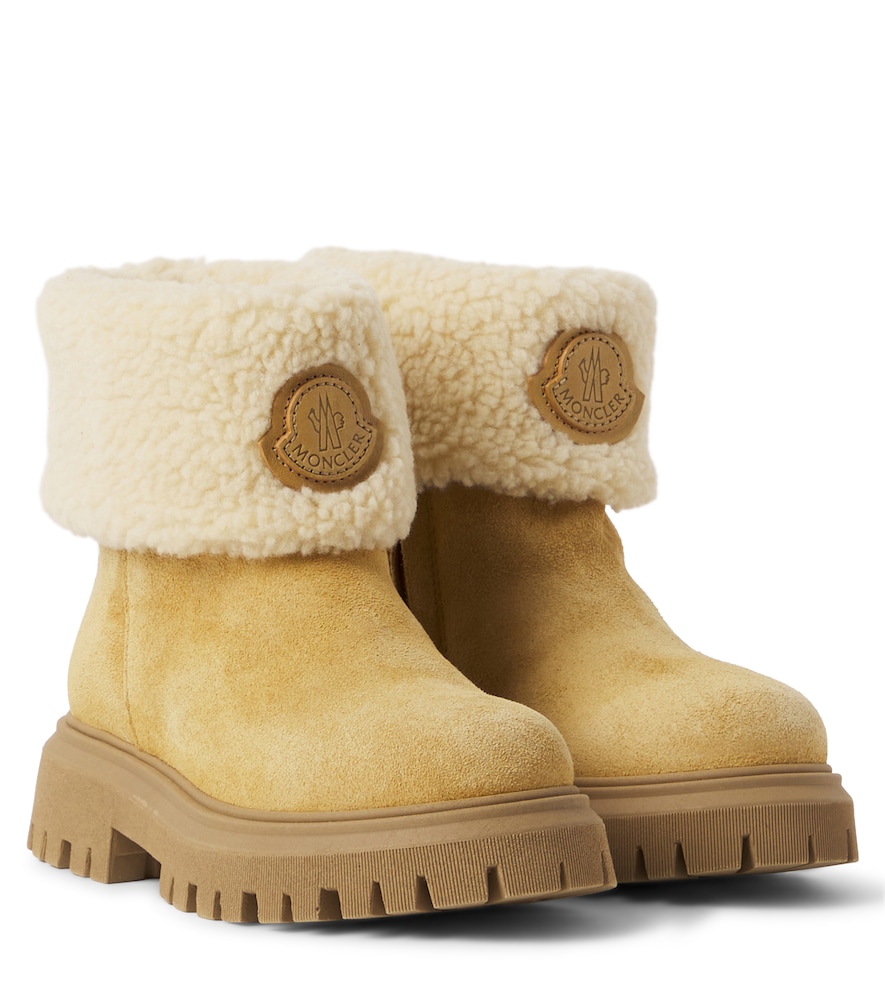 Moncler Enfant Petit Aurea Mid suede boots　モンクレール アンファン プチ アウレア ミッド スエード ブーツ Moncler