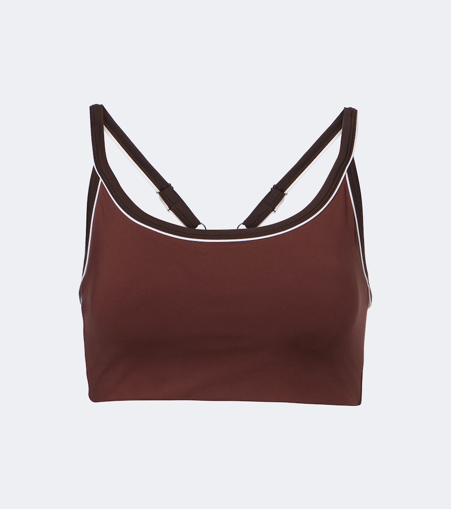 Varley Piper Sports Bra In Brown