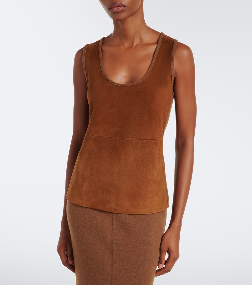 And Cashmere-Paneled Top