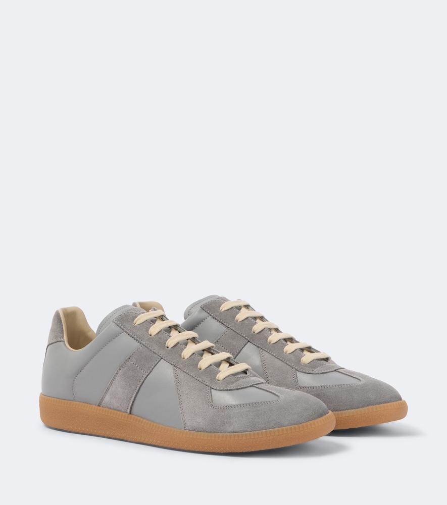 Sneakers Replica in pelle con suede