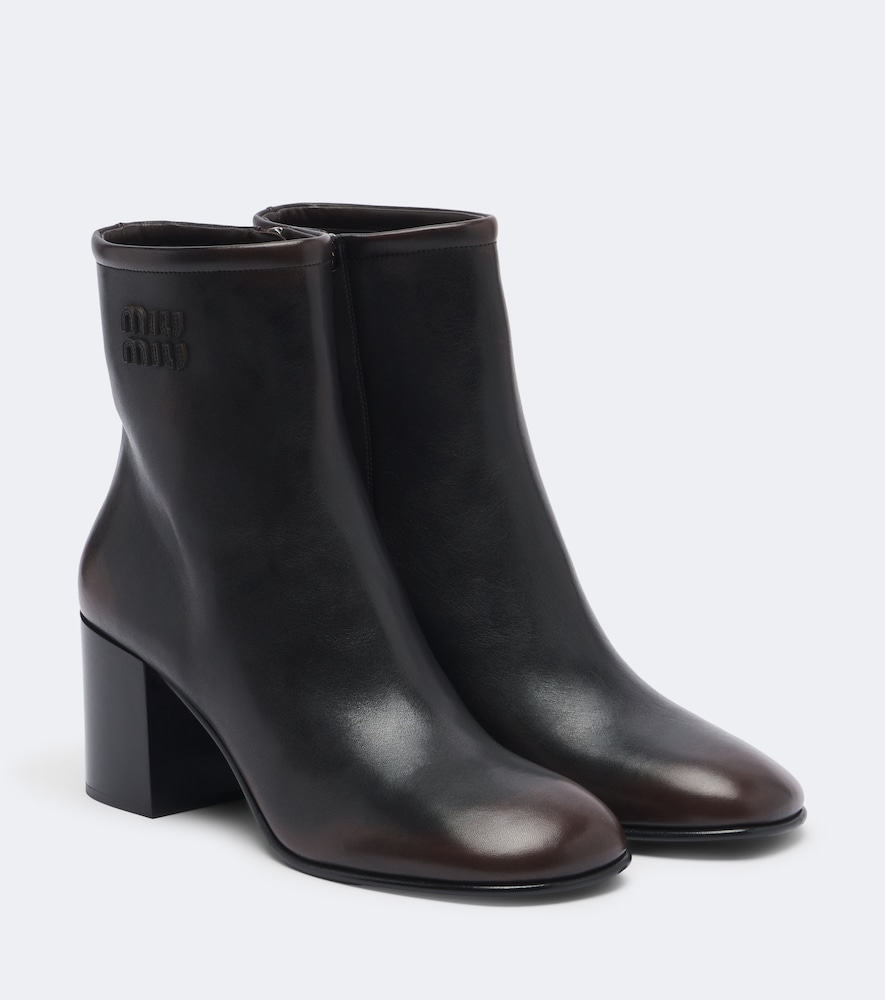 Ankle Boots aus Leder