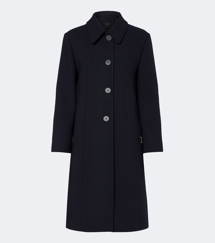 Cappotto in lana con dettaglio Horsebit