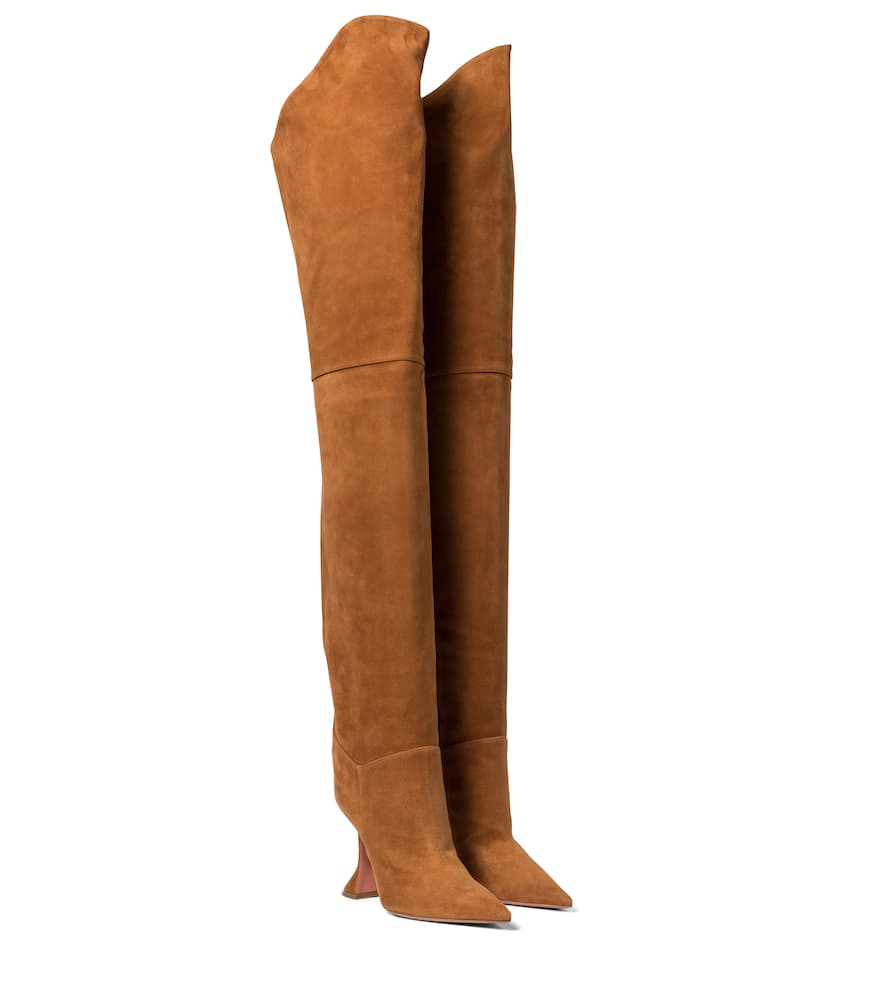 AMINA MUADDI IMAN SUEDE OVER-THE-KNEE BOOTS