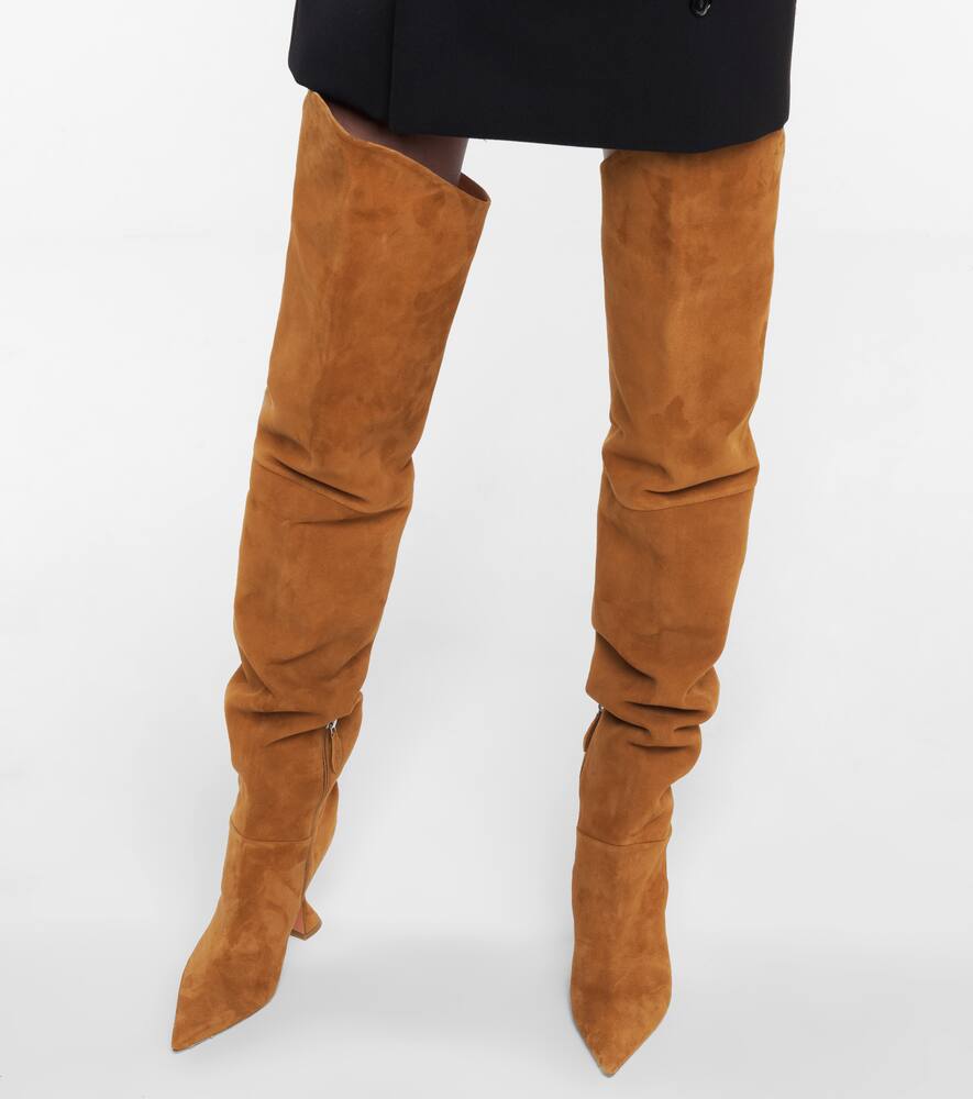 AMINA MUADDI IMAN SUEDE OVER-THE-KNEE BOOTS