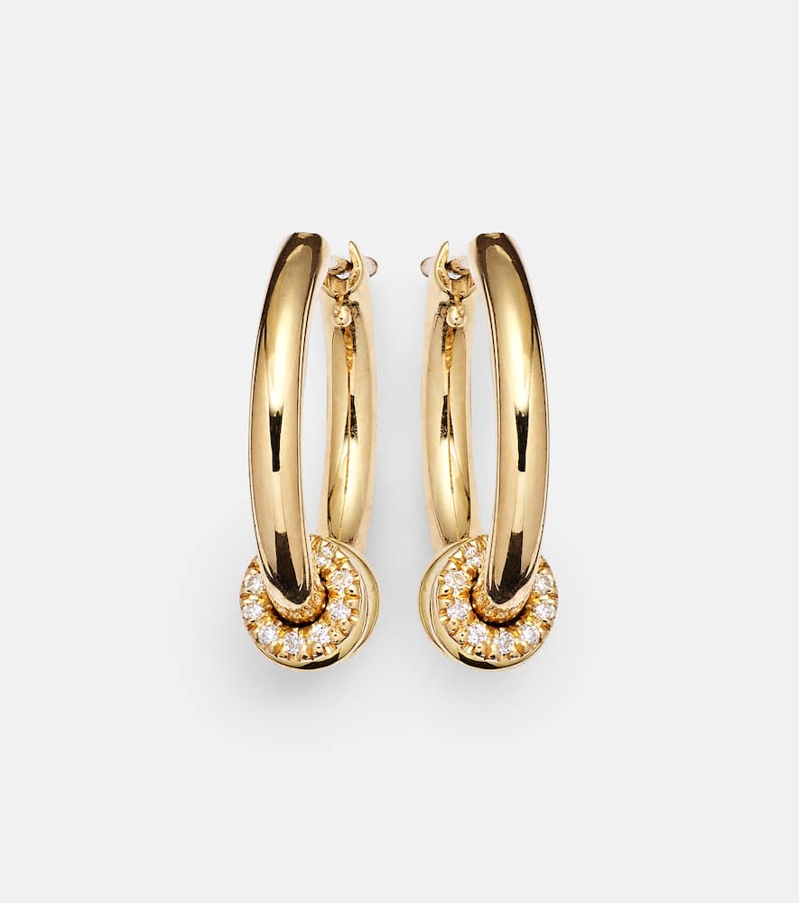 Spinelli Kilcollin Ara 18kt gold earrings with white diamonds