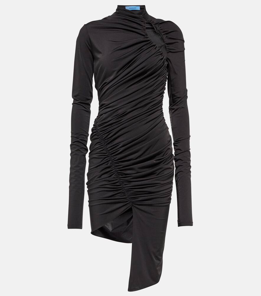 Mugler Ruched cutout minidress