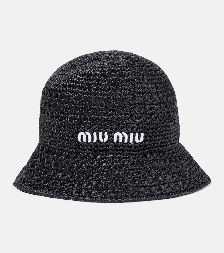 ハット MIU MIU Raffia Hat Miu Miu Raffia hat - Hats - Free Shipping - BeyondStyle