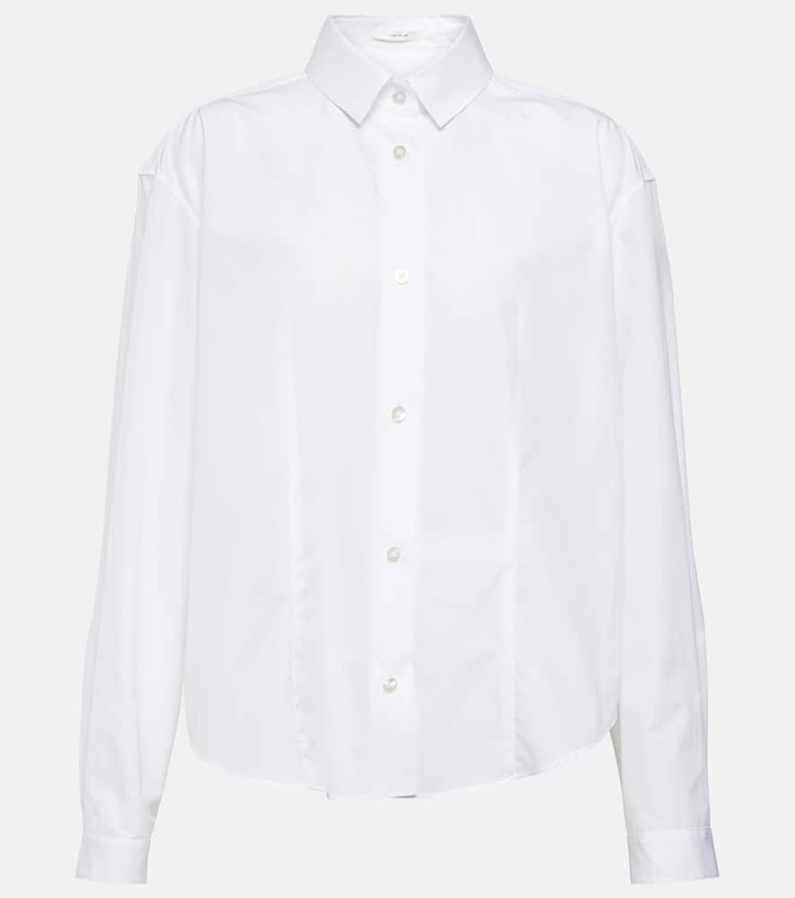 The Row Baltica Cotton Poplin Shrunken Shirt In White ModeSens