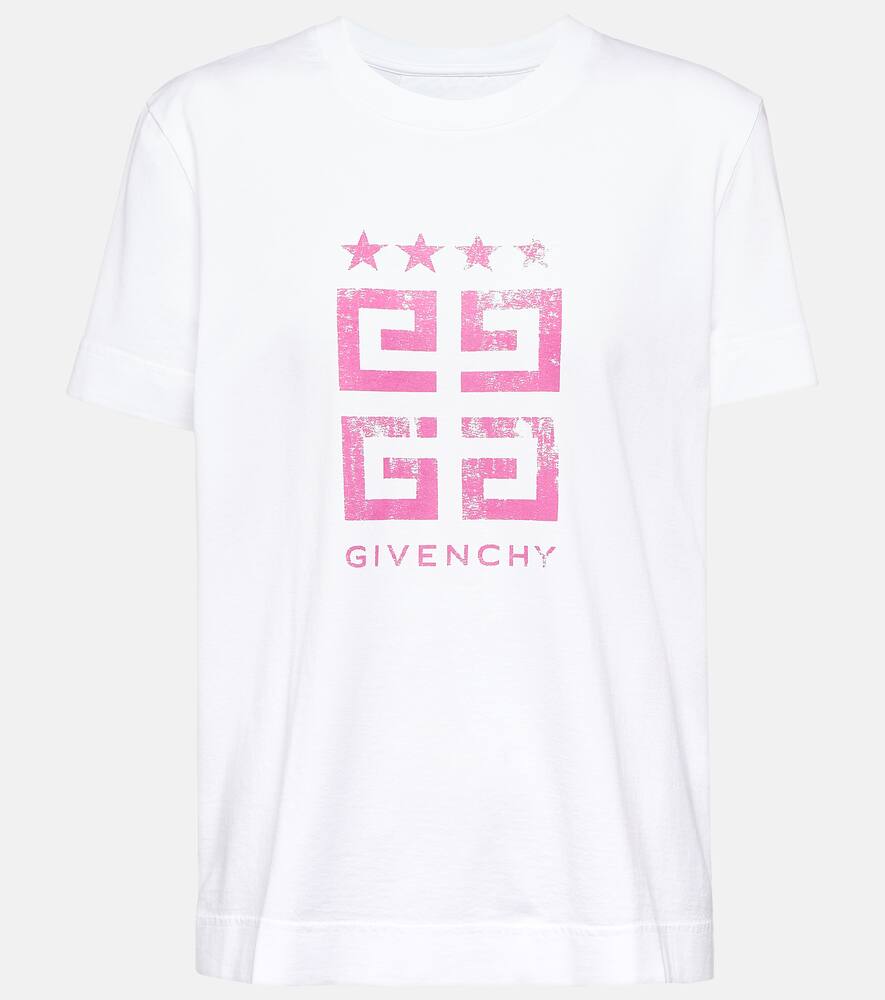 GIVENCHY 4G STARS COTTON JERSEY T-SHIRT