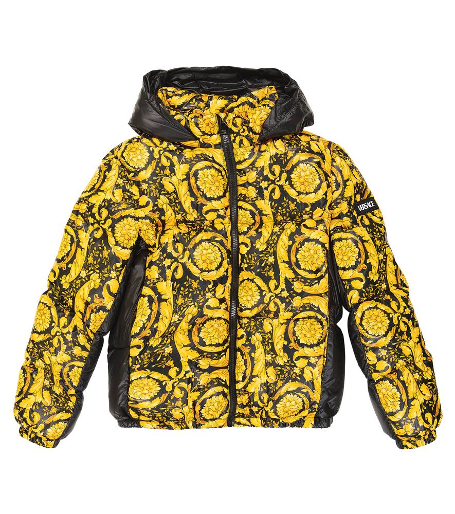 Versace Kids Barocco print down jacket
