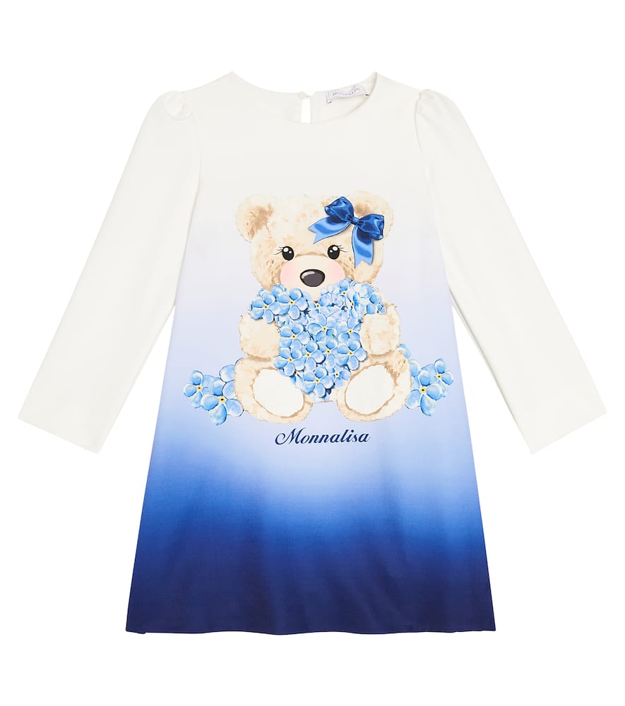 Monnalisa Printed crêpe dress