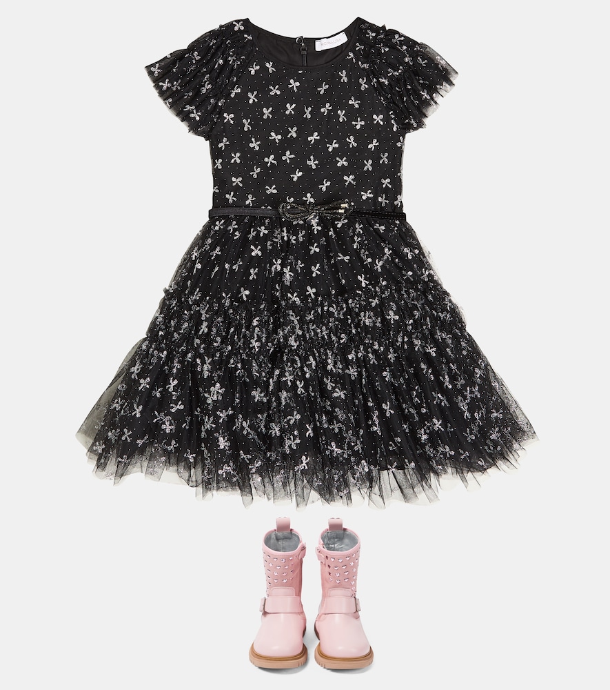  Monnalisa Monnalisa Ruffled Tulle Dress 