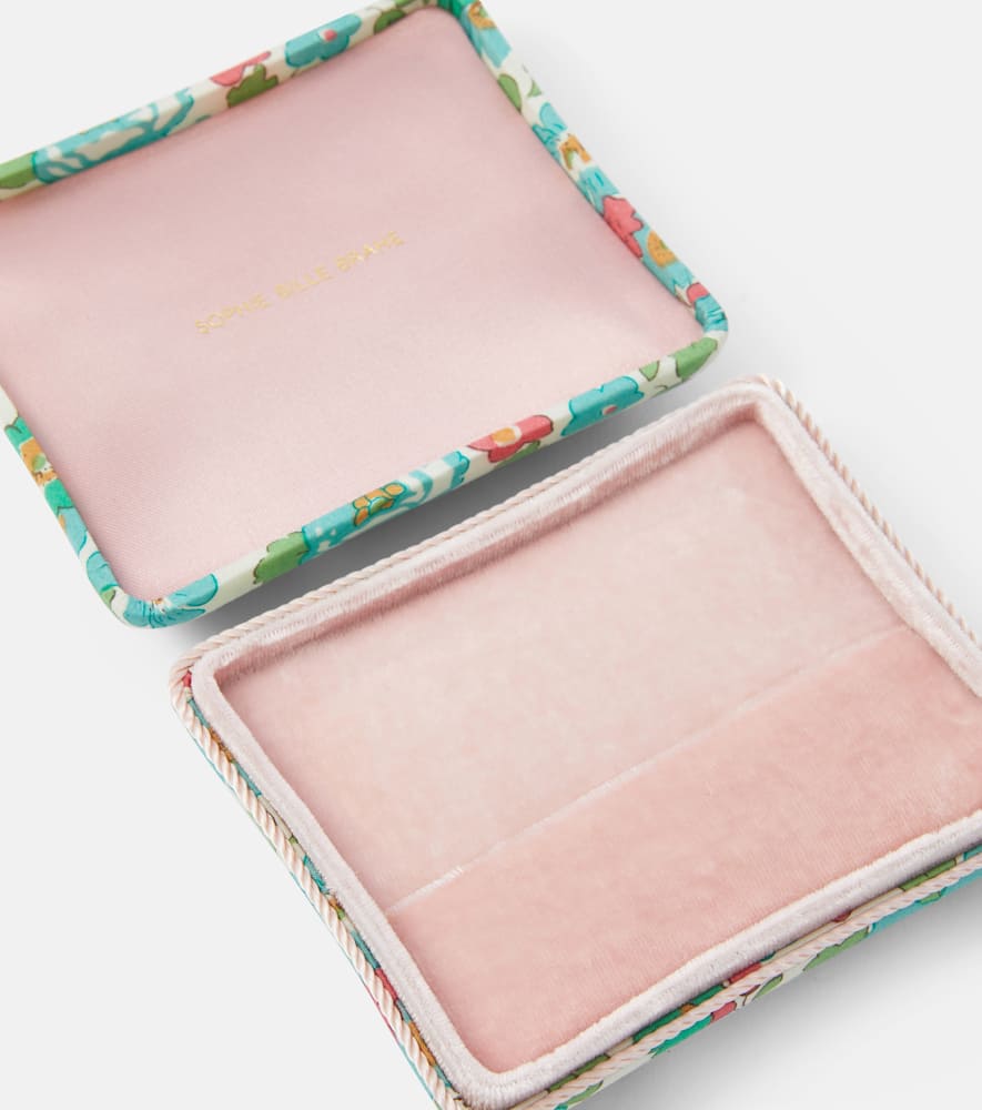 Sophie Bille Brahe Sonya Small Floral Jewelry Box In Multicoloured