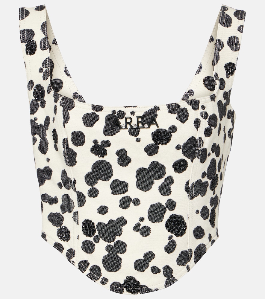 Area Corset Dalmatian en denim ornements 400 €