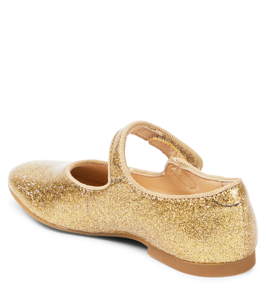  Pom D'api Pom D'api Daisy Baby Glitter Mary Jane Flats 