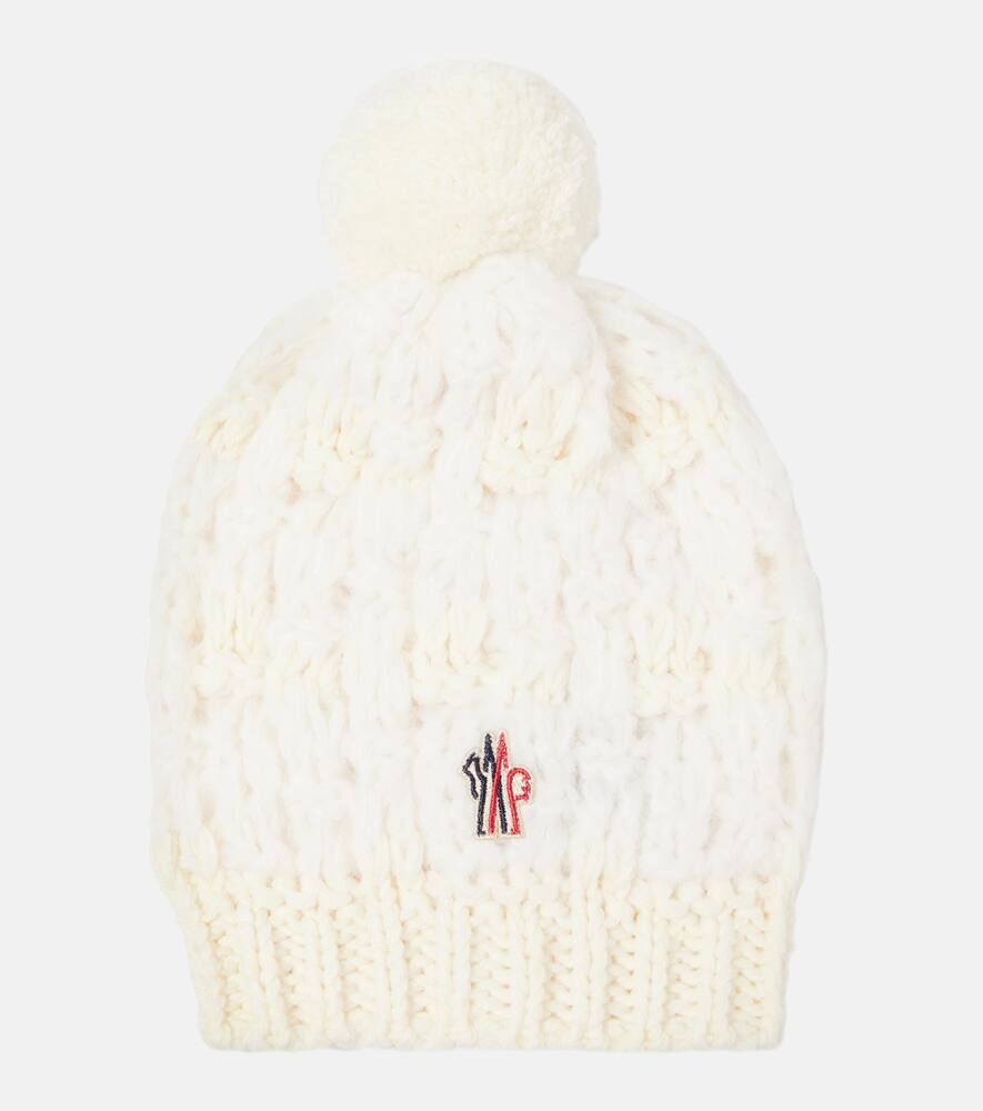 Moncler Logo alpaca and wool-blend beanie