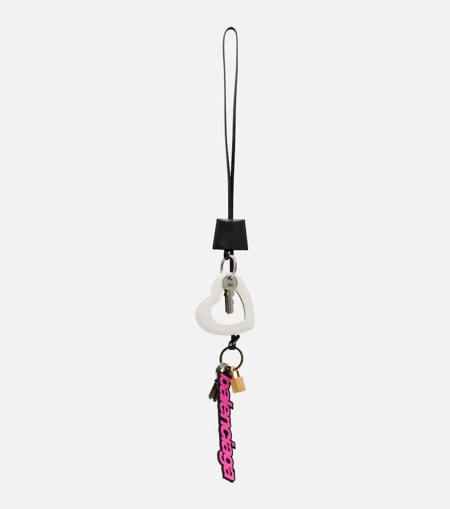 Balenciaga Embellished Bag Charm In Multi