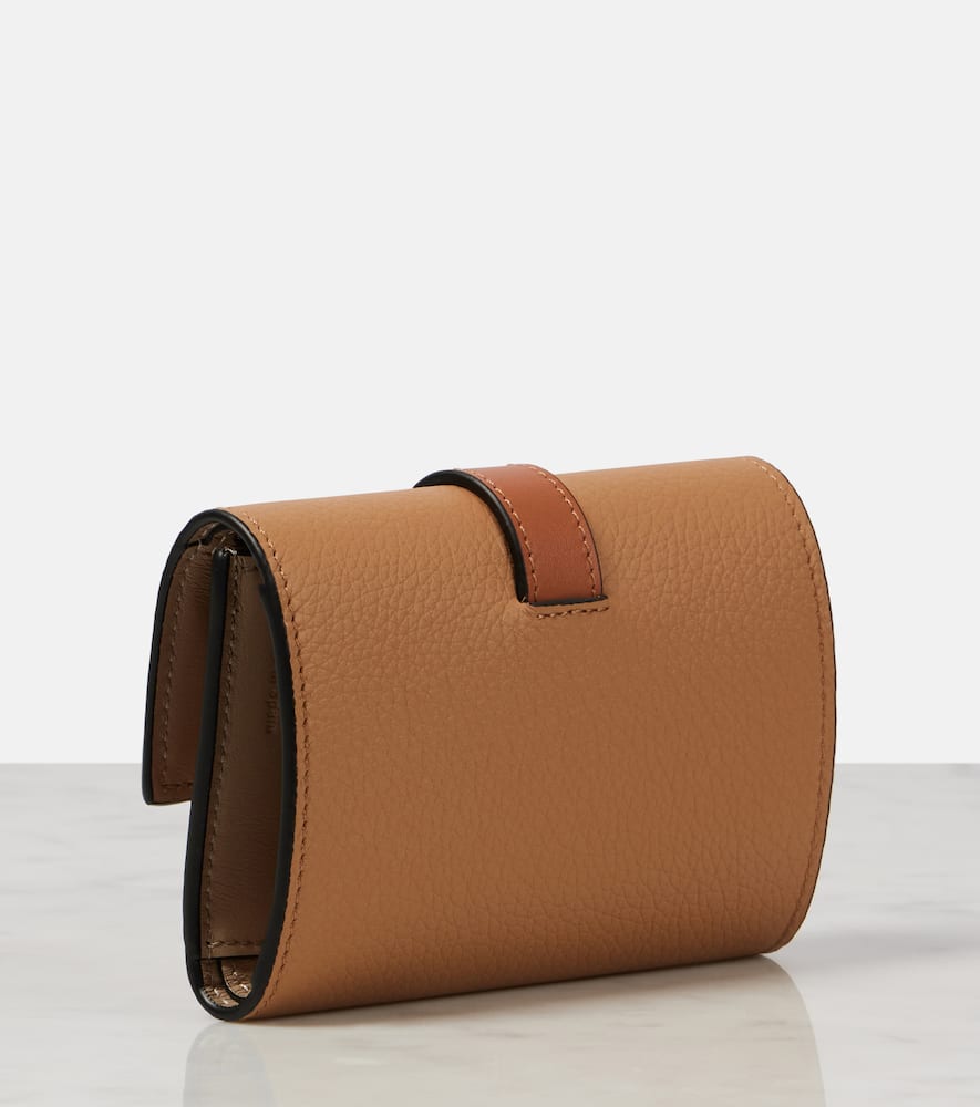 Loewe Anagram Leather Wallet In Brown
