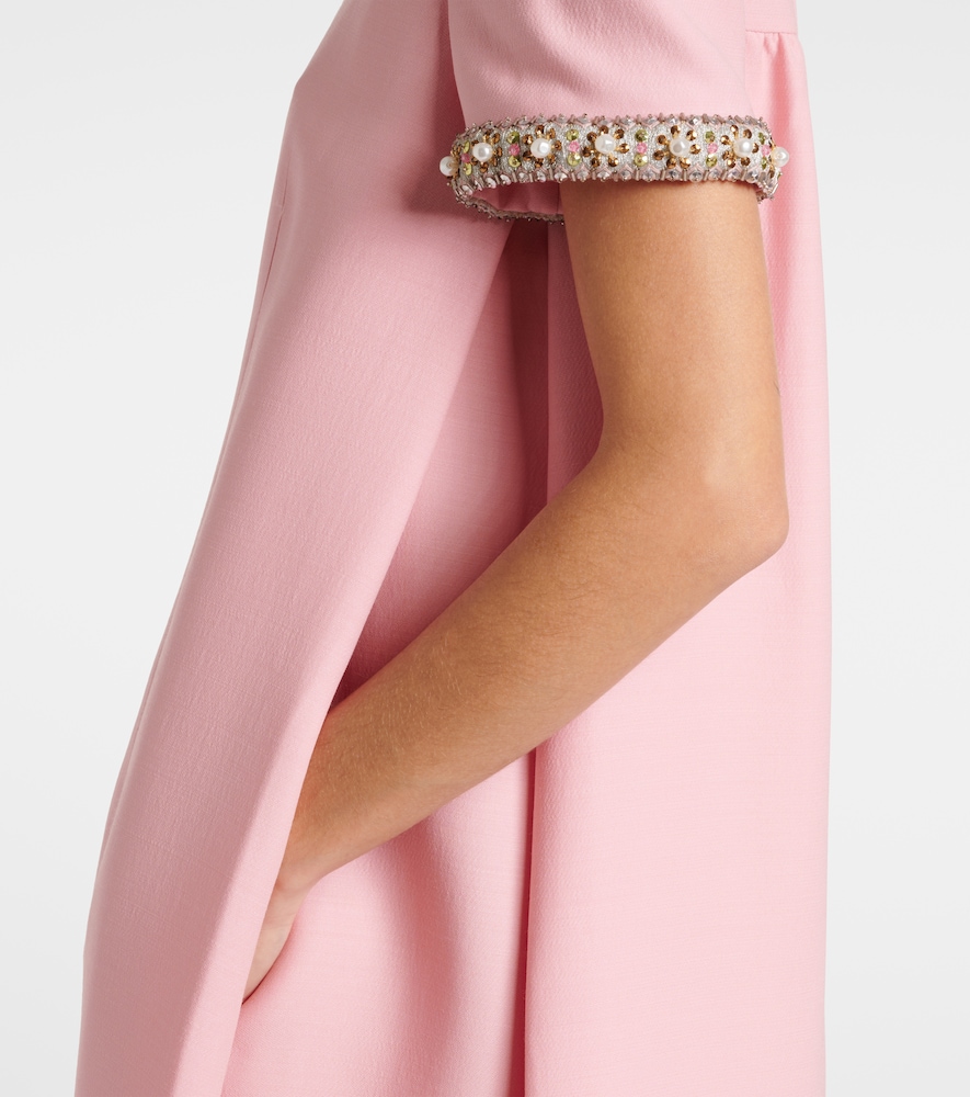  Valentino Valentino Verziertes Minikleid Aus Crepe Couture 