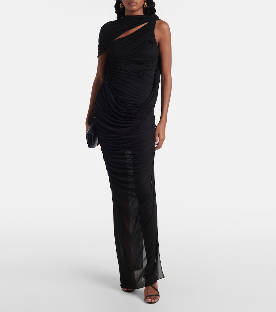  Mugler Mugler Maxikleid Aus Jersey 