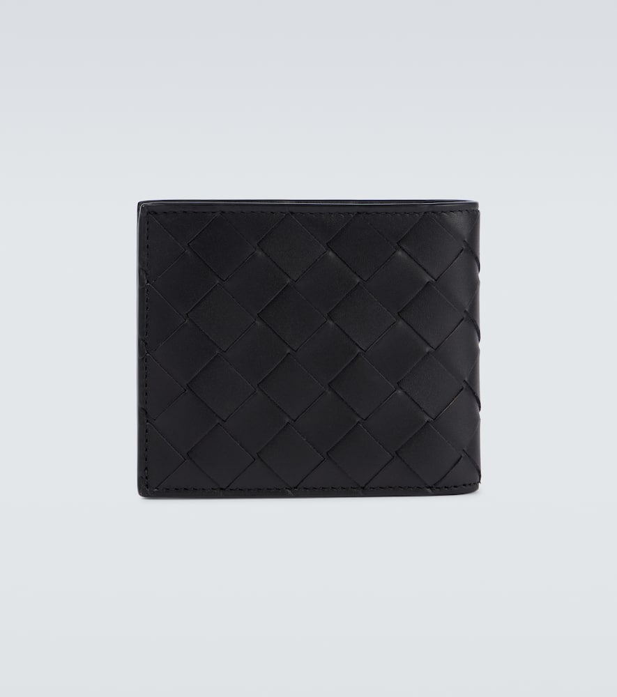 Bottega Veneta Intrecciato Leather Wallet In Black