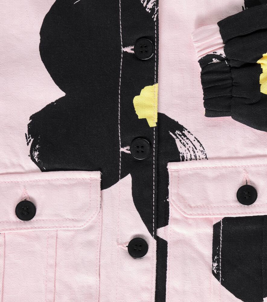 Marc Jacobs Floral Cotton Jacket In Pink