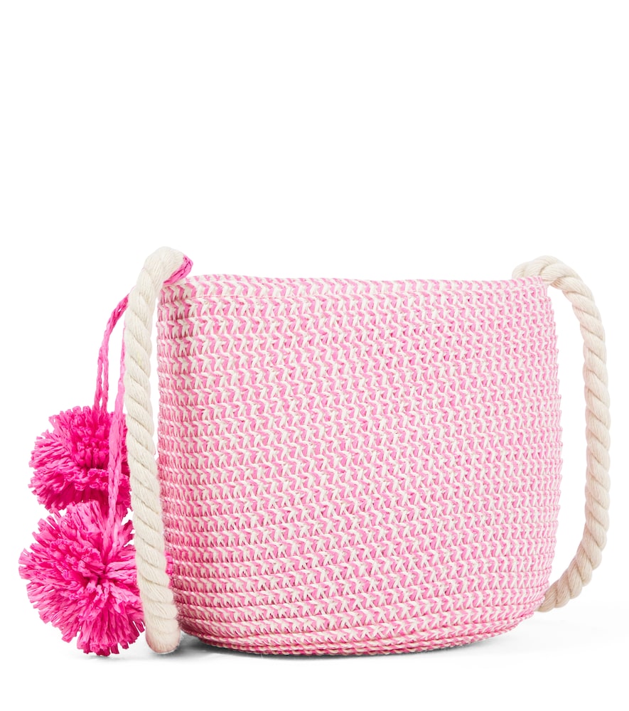 Monnalisa Monnalisa Bestickte Tasche Aus Stroh 