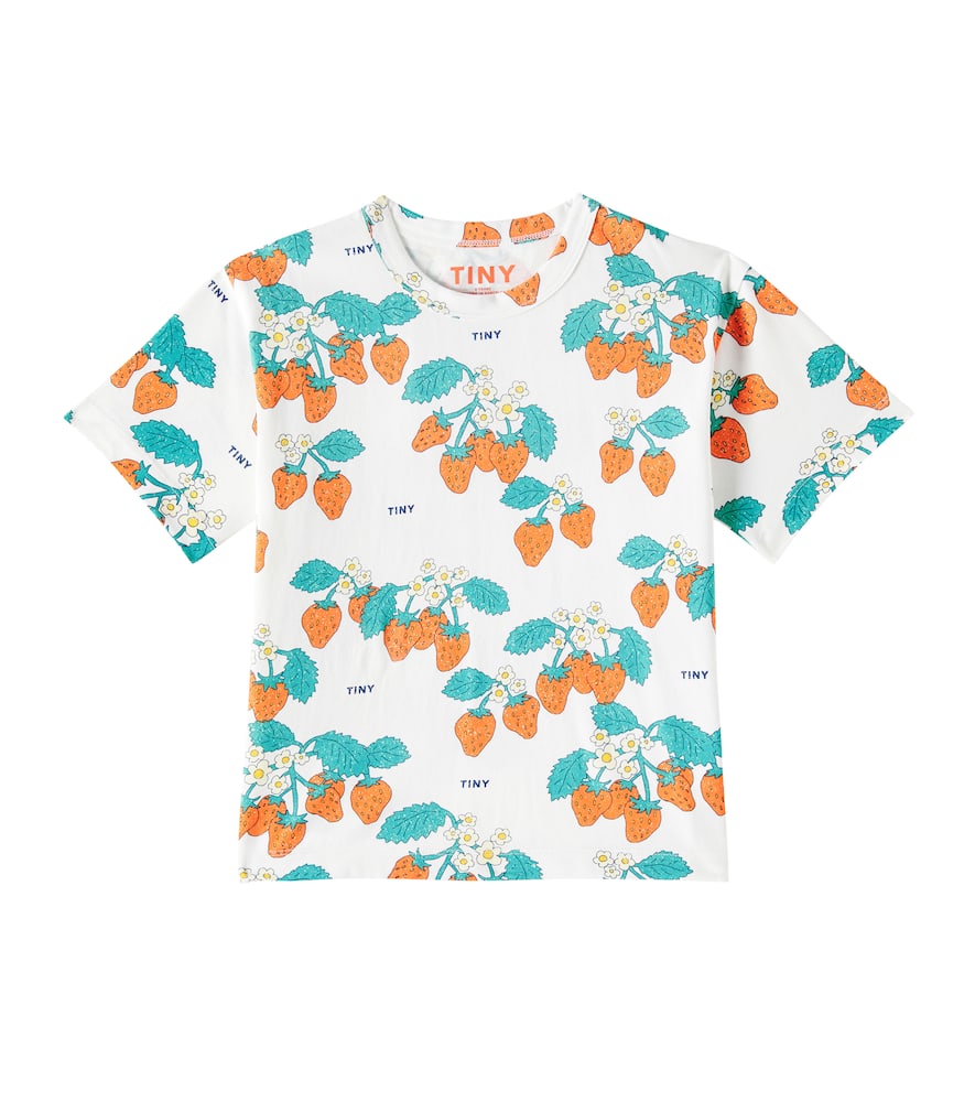 Tinycottons Strawberries Cotton Jersey T-shirt In Multicoloured