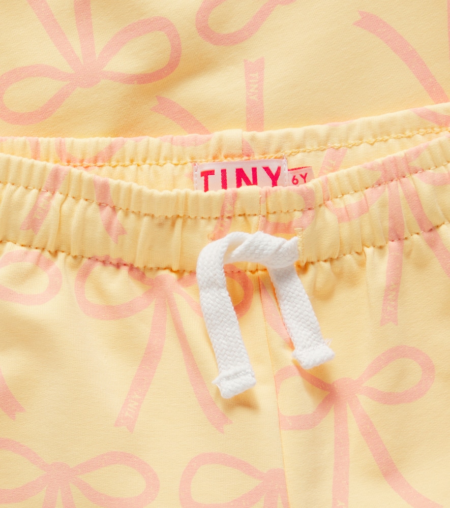 TINYCOTTONS BOWS COTTON-BLEND JERSEY SWEATPANTS