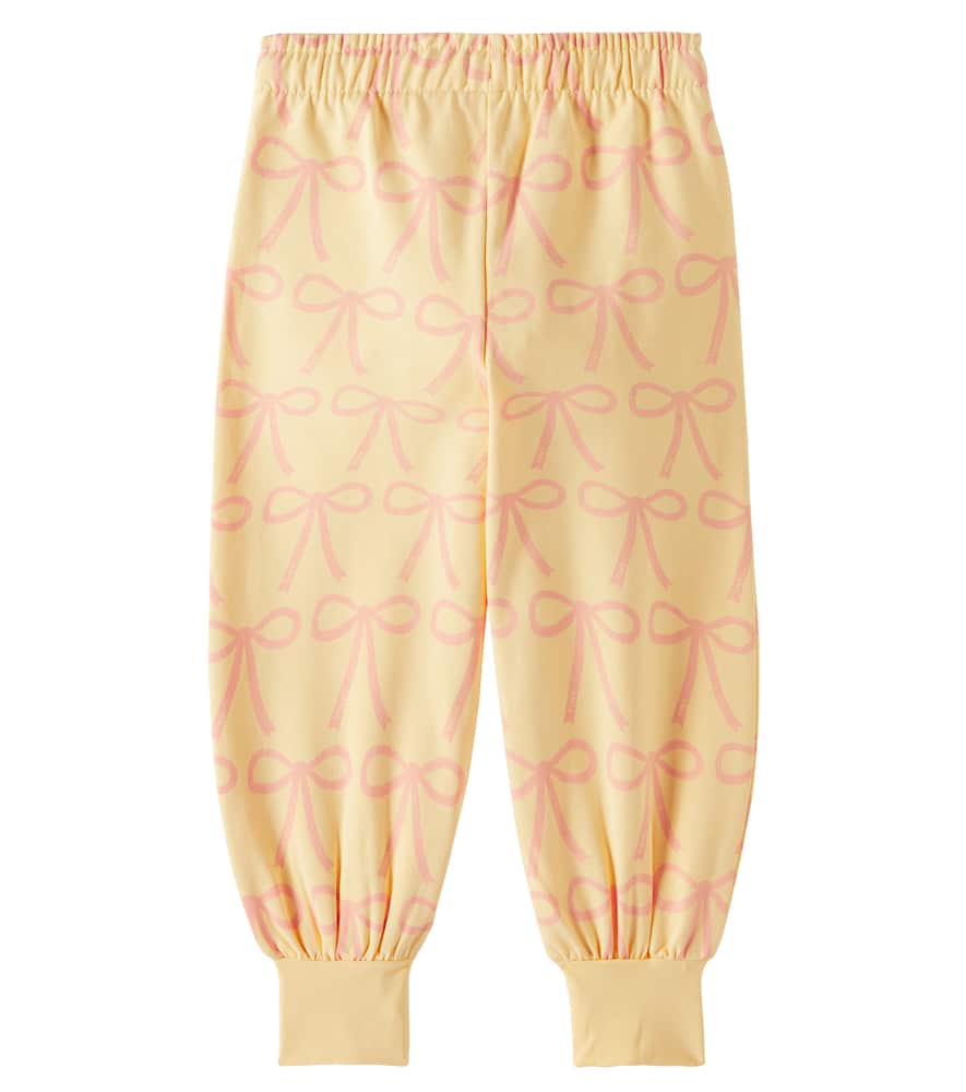 TINYCOTTONS BOWS COTTON-BLEND JERSEY SWEATPANTS