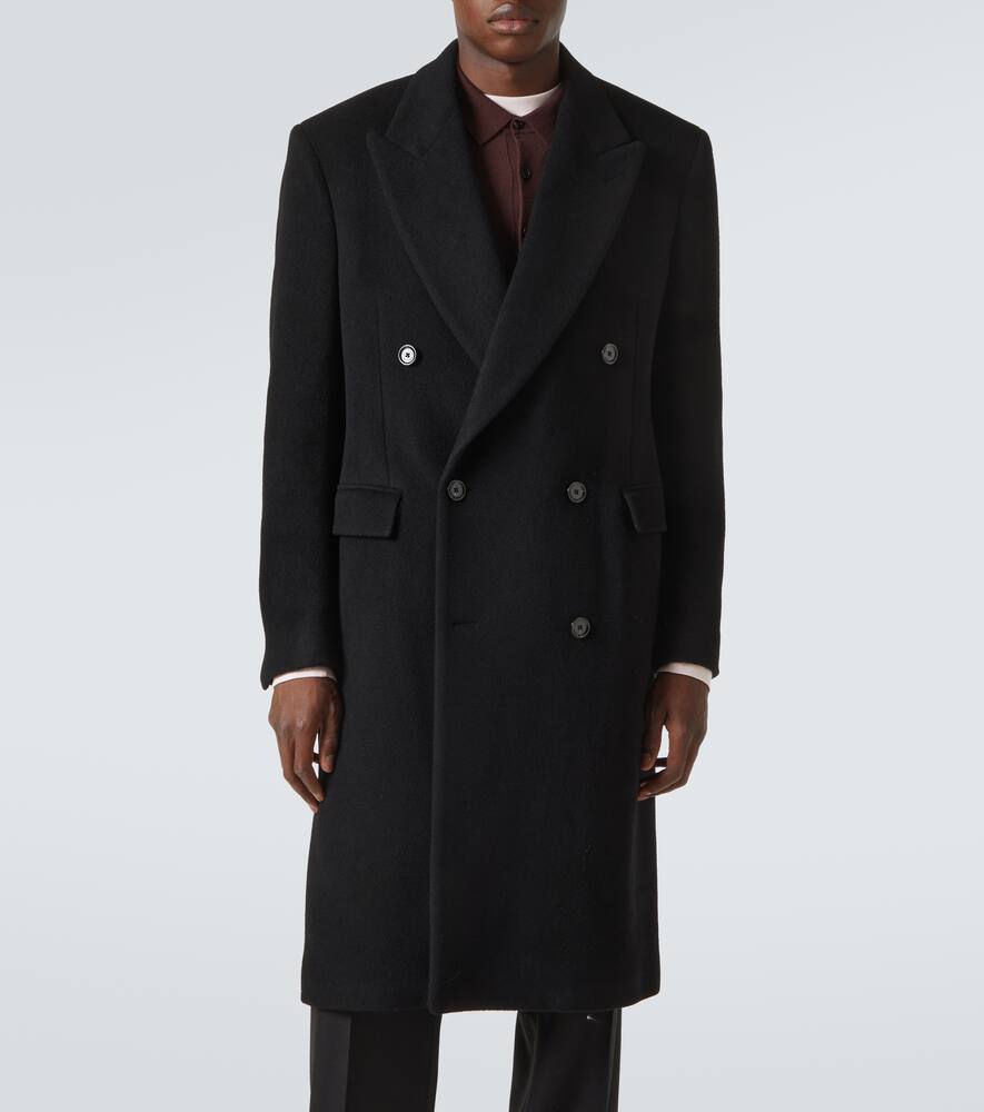 Lardini Double-breasted Long Jacket Notch Lapel