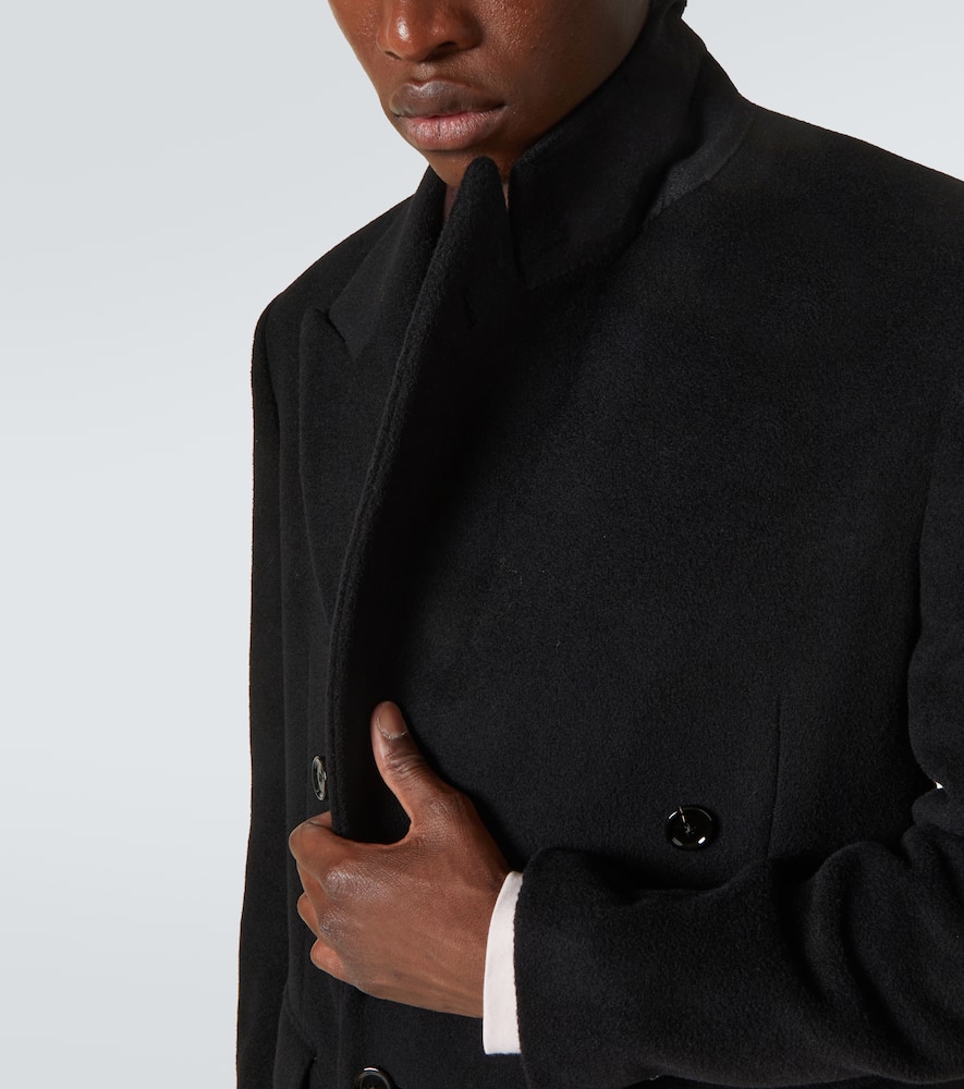 Lardini Double-breasted Long Jacket Notch Lapel