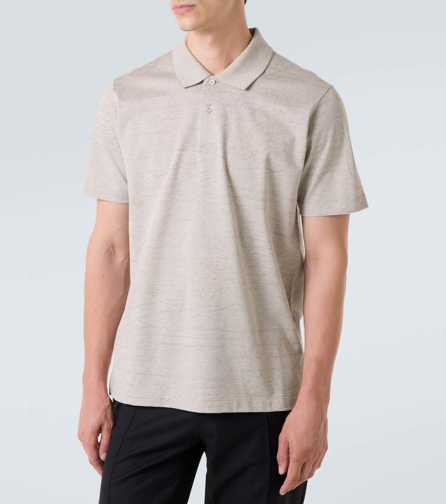  Berluti Berluti Printed Cotton Polo Shirt 