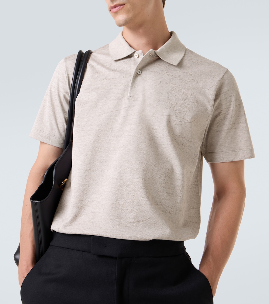 Printed Cotton Polo Shirt