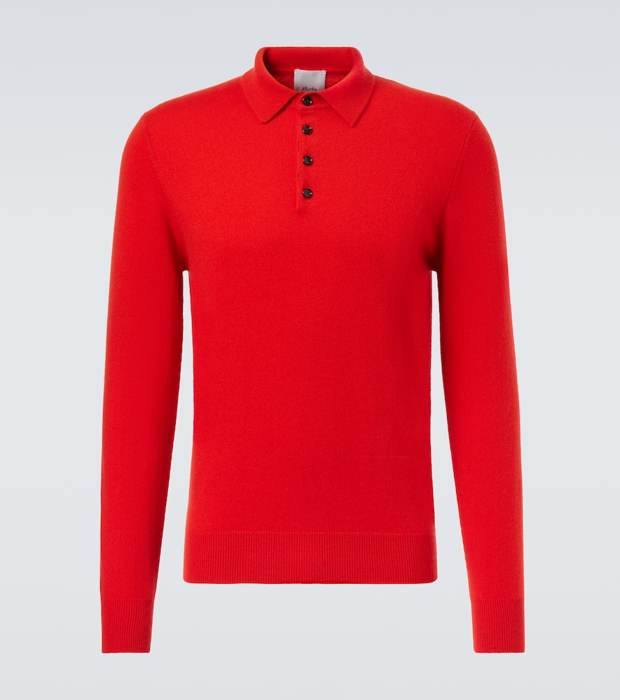Cashmere polo sweater