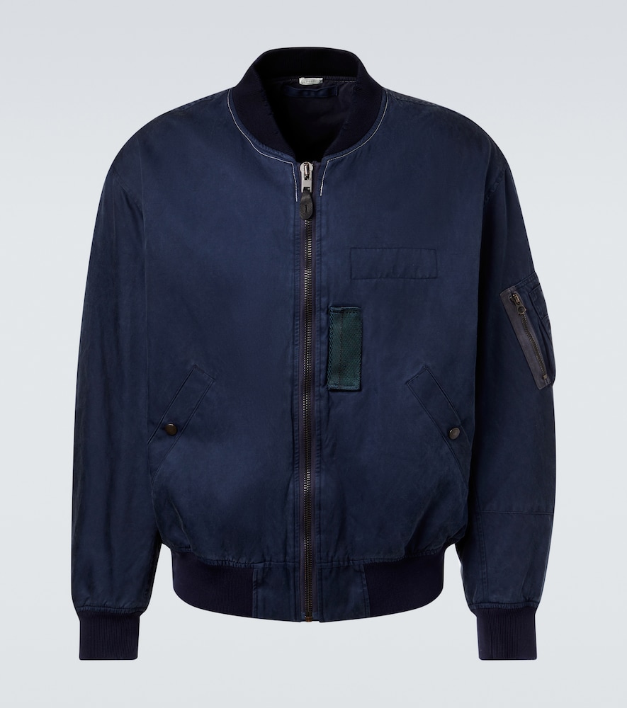 A. Presse Vintage silk and cotton bomber jacket