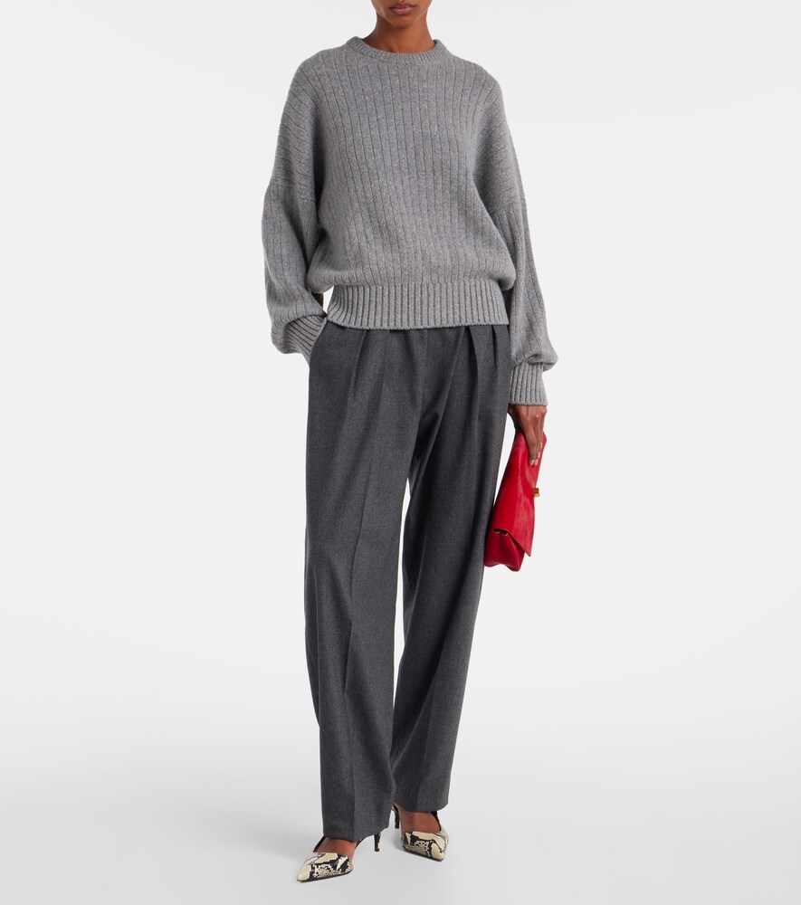 Khaite Lennox ribbed-knit cashmere sweater