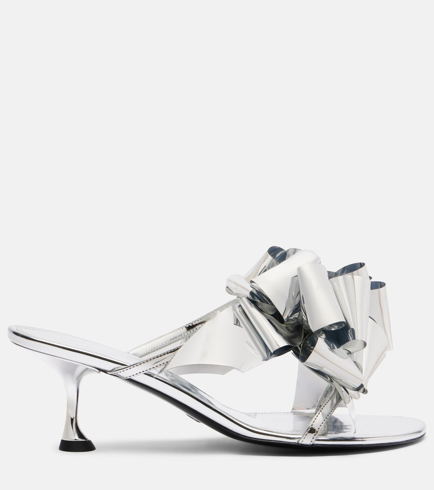 Proenza Schouler Proenza Schouler Pantoletten Tee Souvenir Aus Metallic-leder 