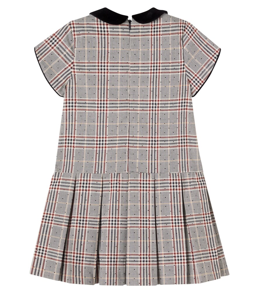 Tartine Et Chocolat Tartine Et Chocolat Checked Pleated Dress 
