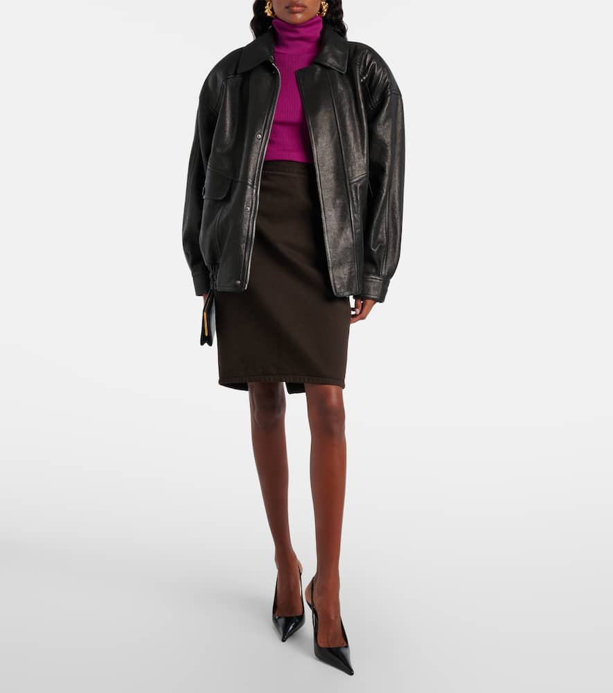 Saint Laurent Wool, Cashmere, And Silk Sweater In Pink