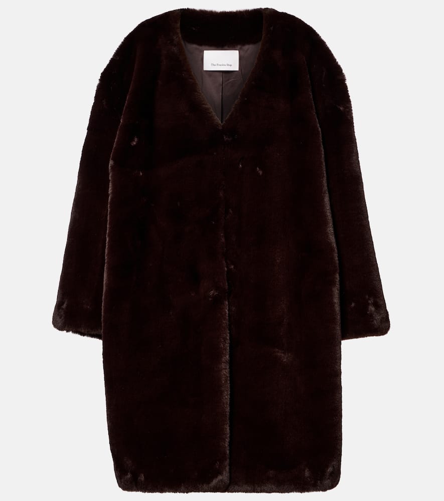 The Frankie Shop Matera Coat In Brown