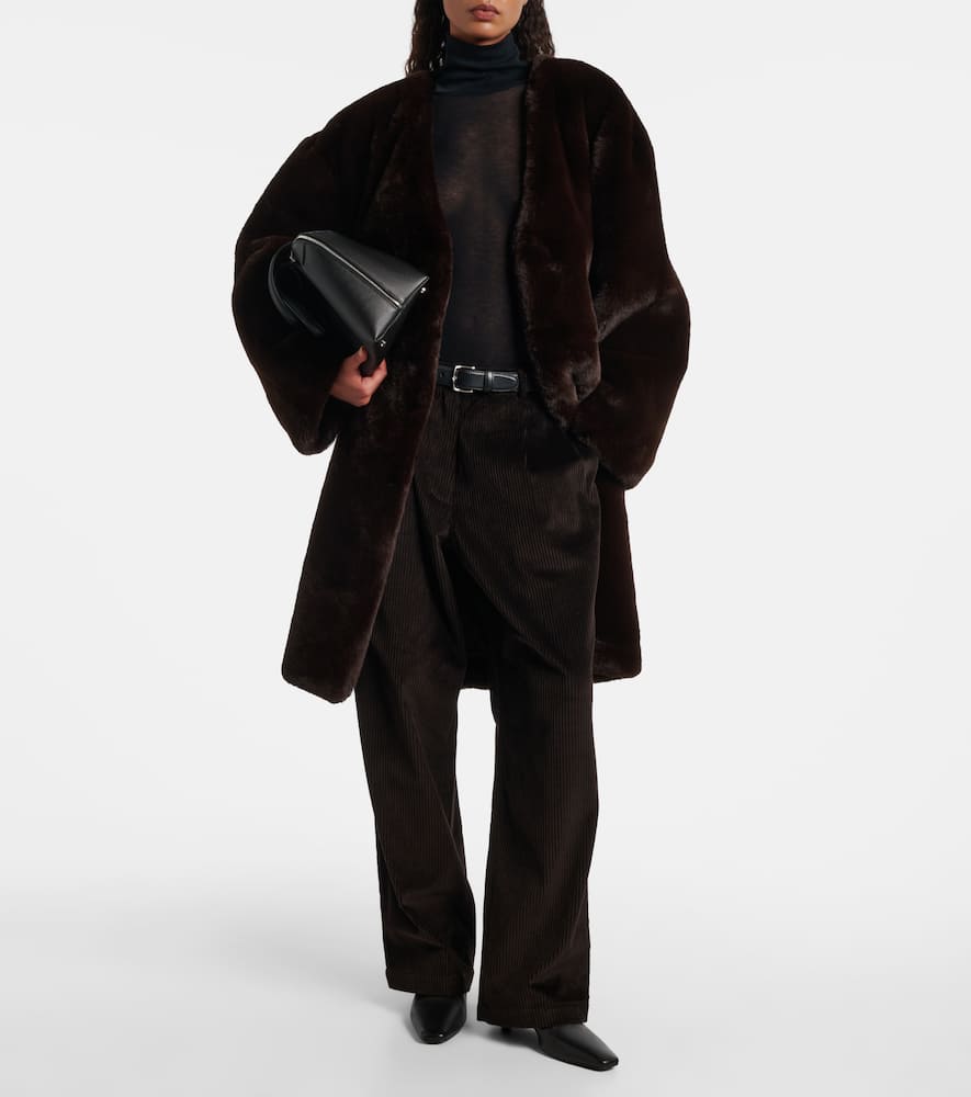 The Frankie Shop Matera Coat In Brown