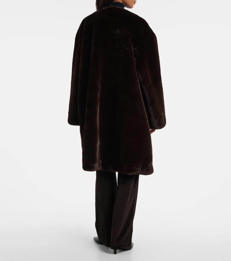 The Frankie Shop Matera Coat In Brown