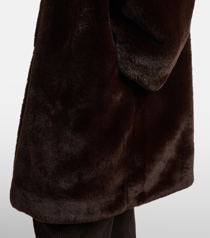The Frankie Shop Matera Coat In Brown