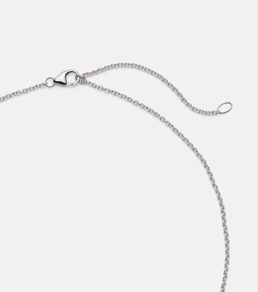 Mikimoto 18kt Gold Necklace With Pearl And Diamonds In Silver