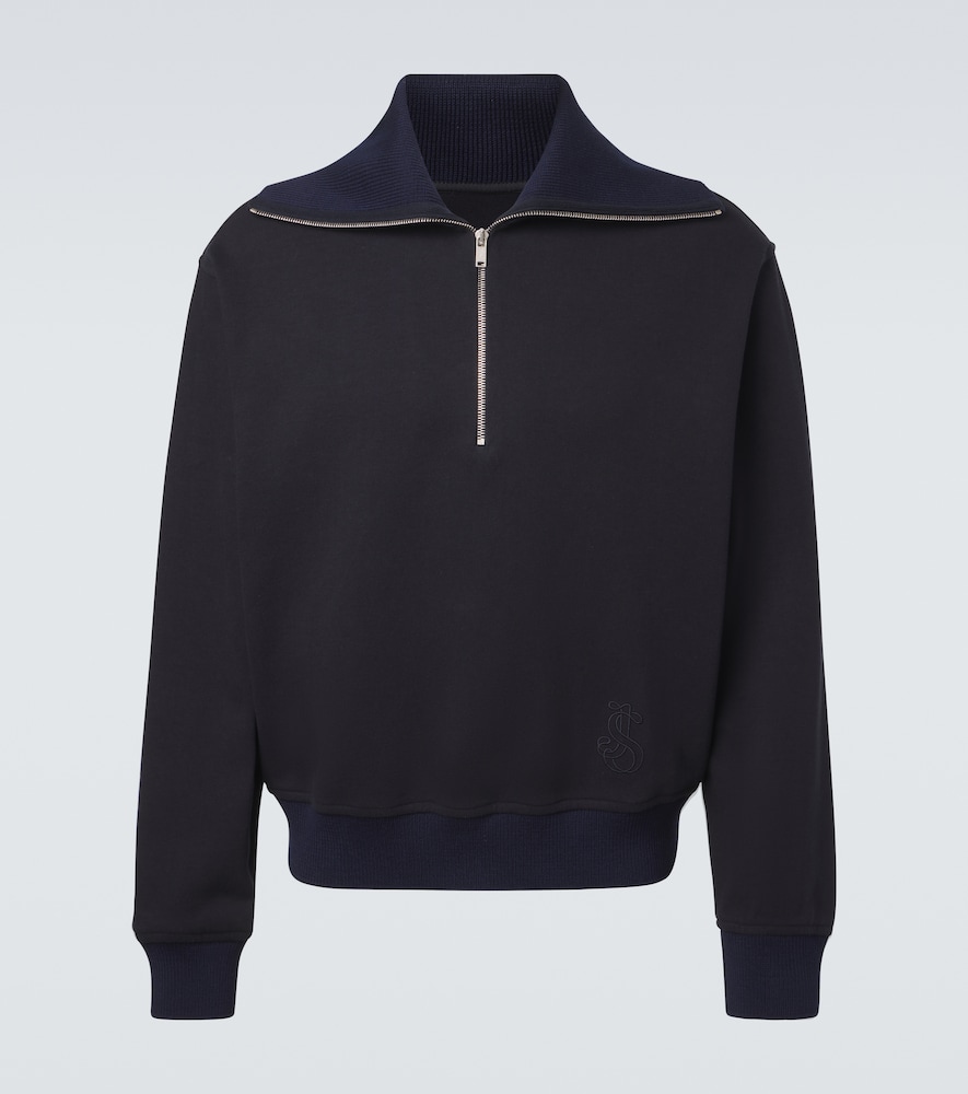 Cotton Half-Zip Sweatshirt