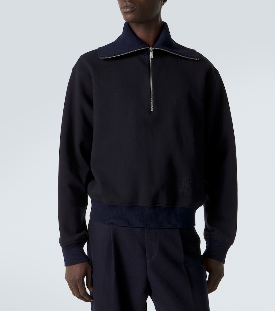  Jil Sander Jil Sander Cotton Half-zip Sweatshirt 